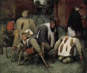 Pieter Bruegel Beggars who oil on canvas